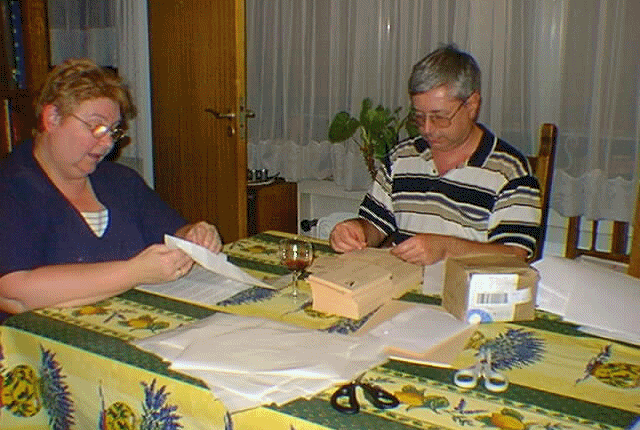 Travaux pour RBP puis les Noces d'Or de Guy et Simonne